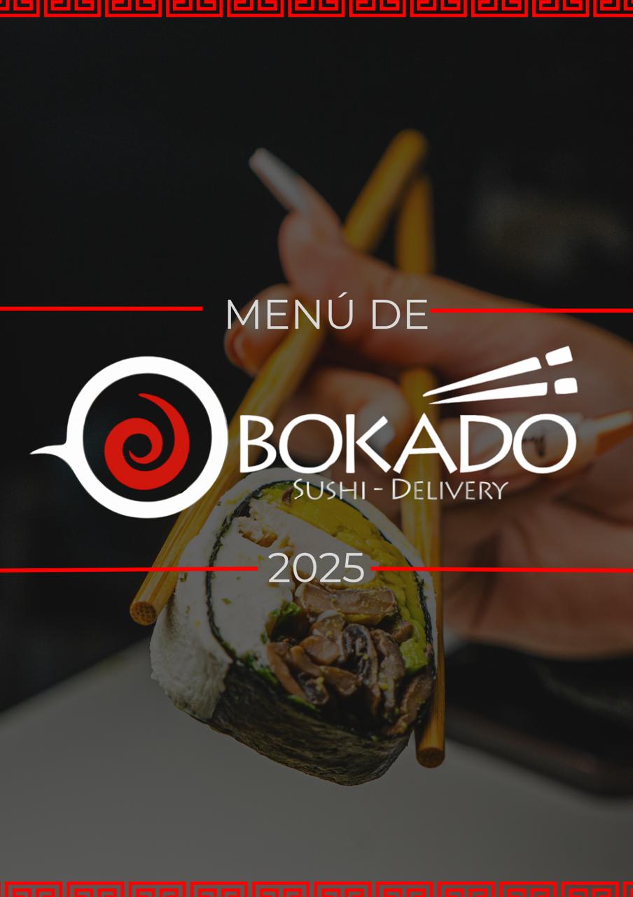 Portada de la carta Bokado Sushi 2025